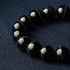 数珠・念珠 ブレスレット 黒縞メノー 12mm 特徴 2