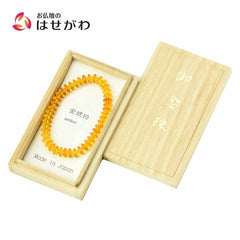 ブレスレット 金琥珀 4×8mm