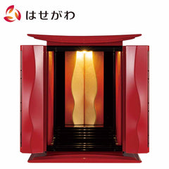 仏壇 波浄美（はじょうび） イタリアンレッド 高さ49cm
