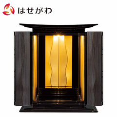 仏壇 波浄美（はじょうび） ブラック×ゴールド 高さ49cm