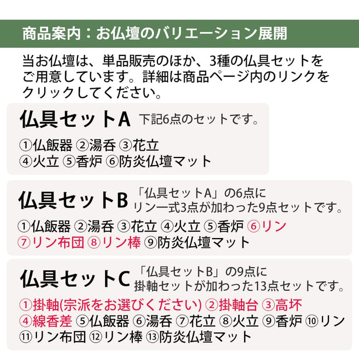 仏壇 桜音Ⅳ (さくらね) ウォールナット 高さ48cm 特徴 3