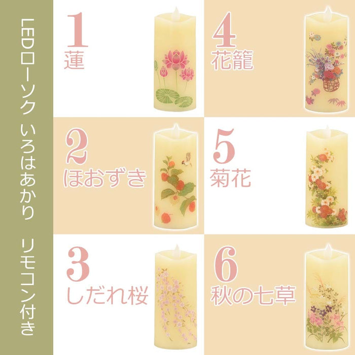 仏具 LEDローソク いろはあかり リモコンセット 特徴 2