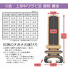 位牌 上京中ワラビ足 面粉 裏金 特徴 6