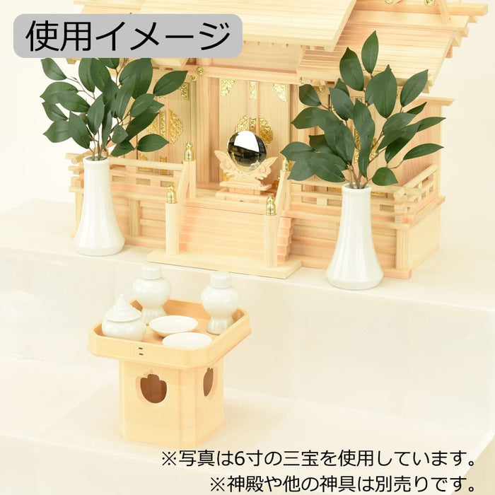 神棚 神具 三宝 木曽ひのき 4.0寸 特徴 3