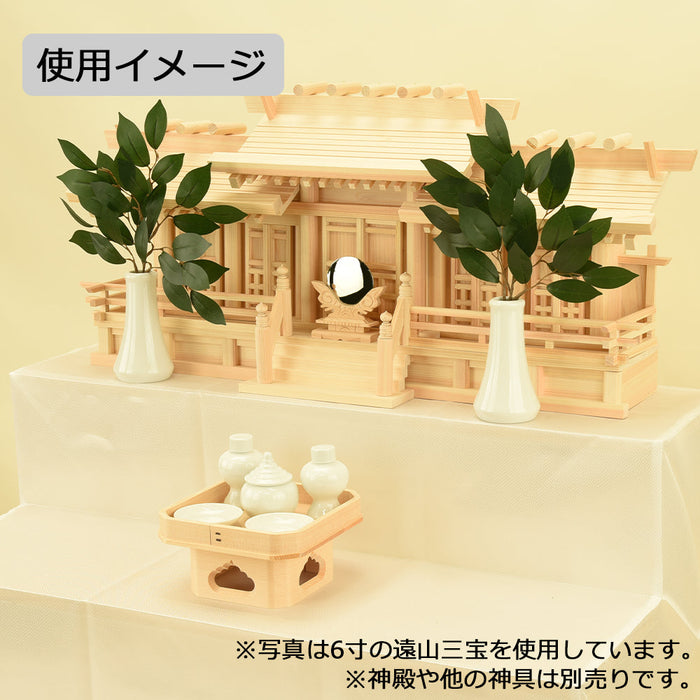 神棚 神具 遠山三宝 桧 柾目 3.5寸 特徴 3
