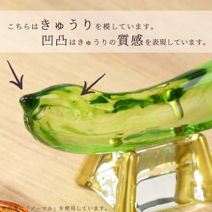 クリスタル 牛馬飾り レインボー色