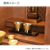 仏具 和盆ミニ 墨色 麻の葉柄 W170 特徴 5
