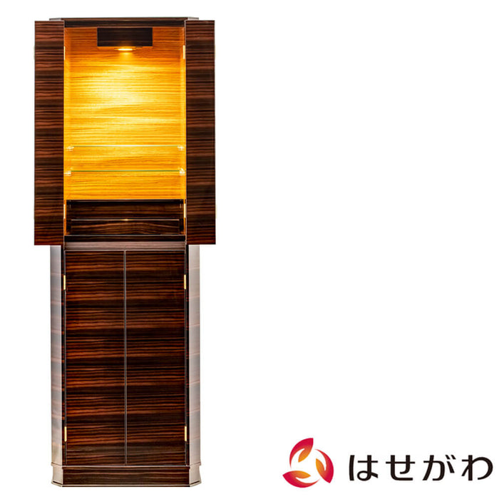 仏壇 レユール 黒檀 ゼブラウッド H130cm 特徴 1