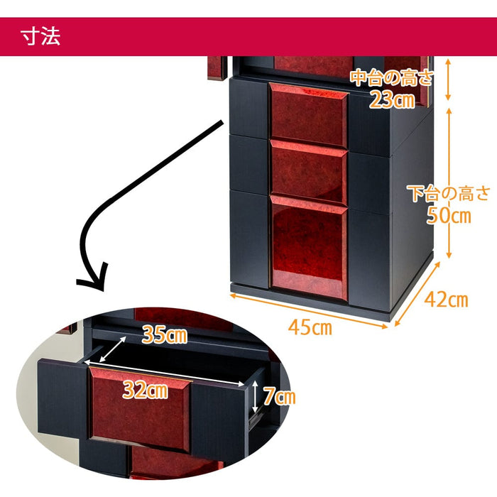 仏壇 伝心箔艶 (でんしんはくつや) H135cm 特徴 3