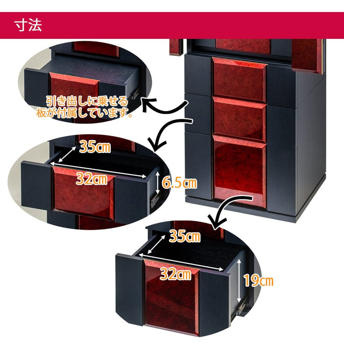 仏壇 伝心箔艶 (でんしんはくつや) H135cm 特徴 4