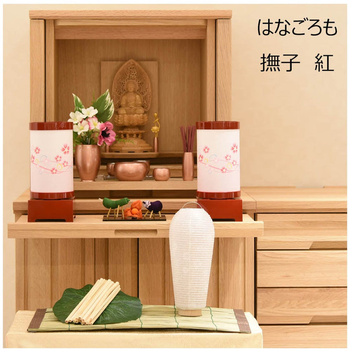 盆提灯 新型 回転 はなごろも 撫子 紅 特徴 7