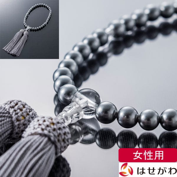 数珠 数珠 たまのお 貝パール 水晶仕立 グレー 特徴 1