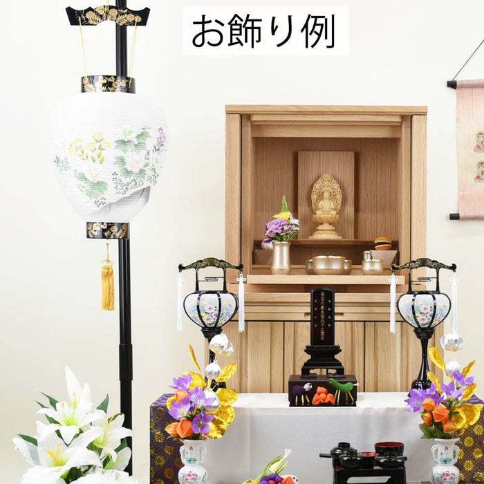 盆提灯 御所 新極上黒蒔絵 392 特徴 2