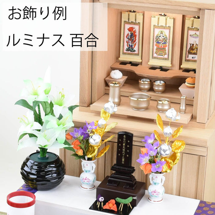 盆提灯 新型 ルミナス 百合LED 特徴 3