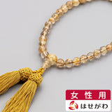 数珠 数珠 金線水晶 共仕立 頭付正絹弥勒房 特徴 1