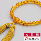 数珠 数珠 琥珀 共仕立 頭付正絹弥勒房 特徴 1