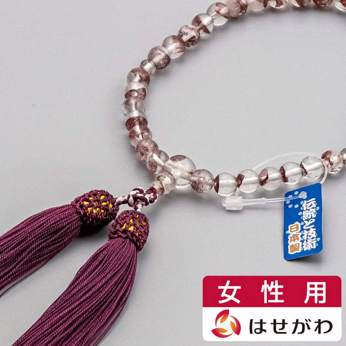 数珠 数珠 レッドファントム 共仕立 頭付正絹弥勒房 特徴 1