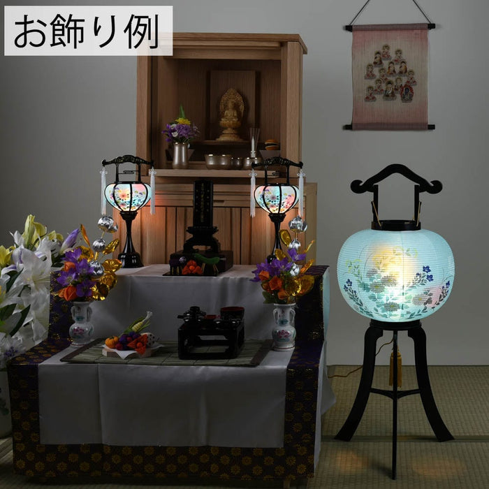 盆提灯 回転 11号 松印 黒塗青菊 特徴 6
