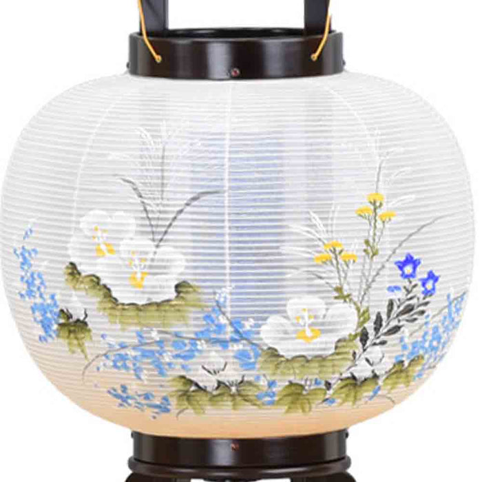 盆提灯 回転 萩芙蓉 尺 黒檀調 特徴 3