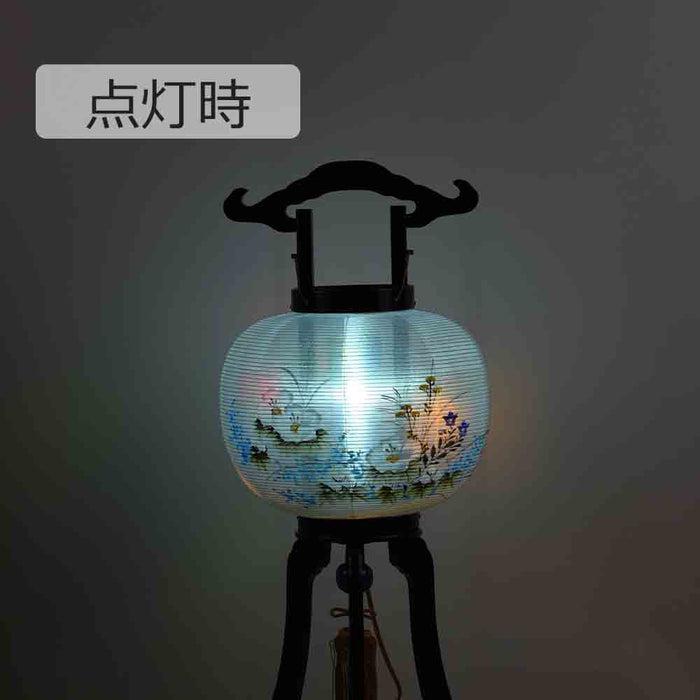 盆提灯 回転 萩芙蓉 尺 黒檀調 特徴 4