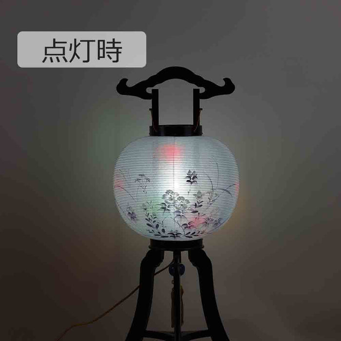盆提灯 回転 紫芙蓉 尺一 黒檀調 特徴 4
