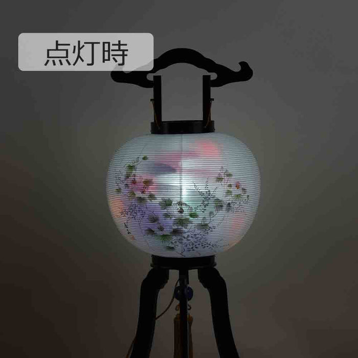 盆提灯 回転 芙蓉流水 尺一 黒檀調 特徴 4