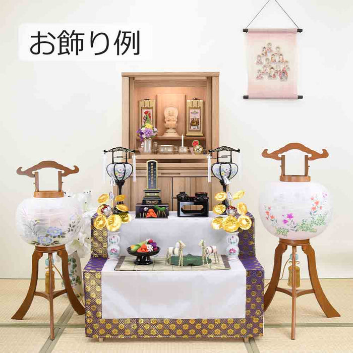 盆提灯 回転 彩桔梗 尺一 欅調 特徴 5