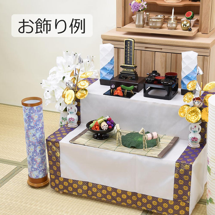 盆提灯 ちりめん灯 モダン桜 ブルー 特徴 5