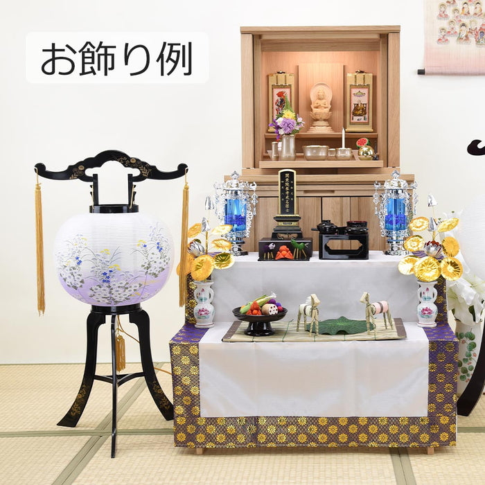 盆提灯 回転 11号 小菊紫ボカシ 特徴 6