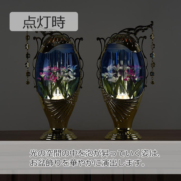 盆提灯 霊前灯 バブル灯 エスプリバブル ゴールド 特徴 4