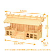 神棚・神具 神殿 木曽通し 三社 御簾付 木曽檜 特徴 2