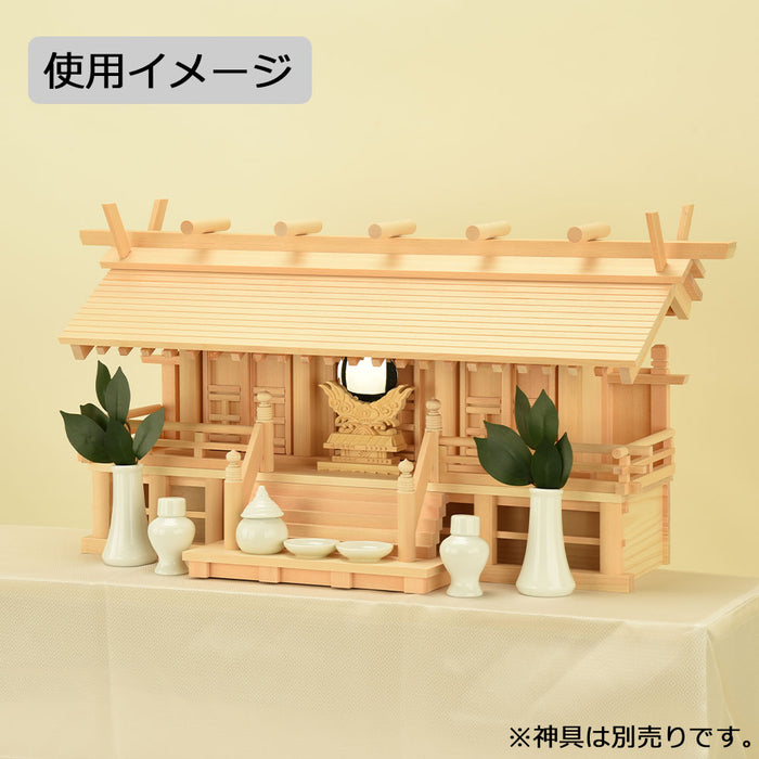 神棚・神具 神殿 木曽通し 三社 御簾付 木曽檜 特徴 4