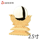 神棚 神具 御神鏡 上彫 2.5寸 特徴 1
