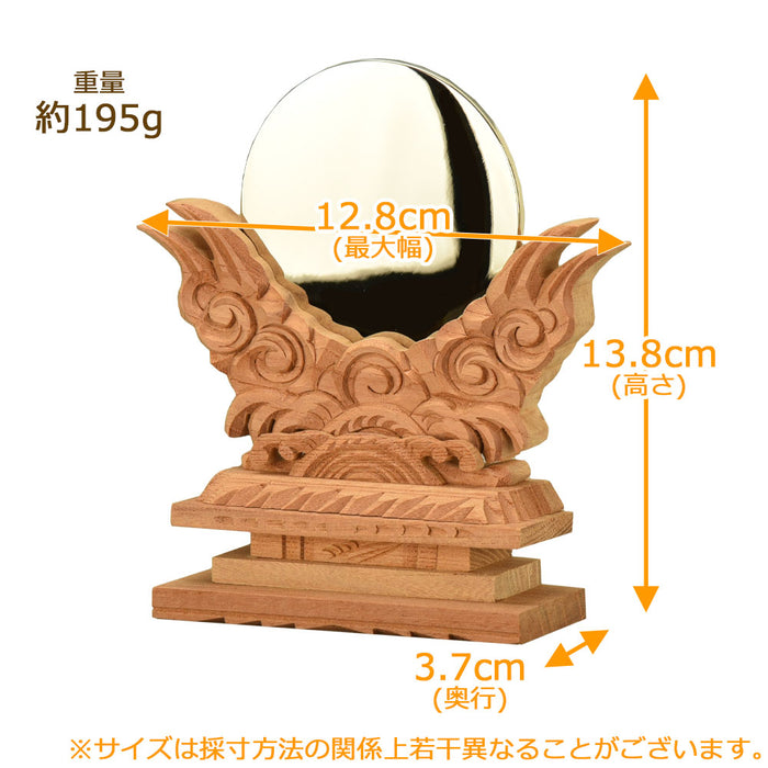 神棚 神具 御神鏡 けやき 2.5寸 特徴 2