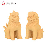 神棚 神具 木彫狛犬 白木 4.0寸 特徴 1