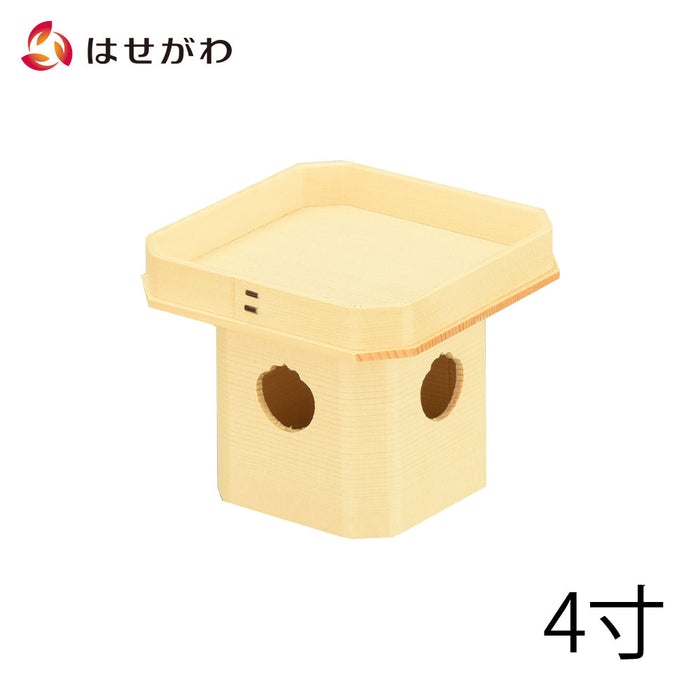 神棚 神具 三宝 外材柾目 4.0寸 特徴 1
