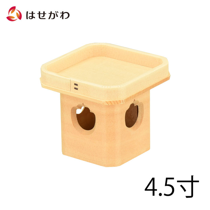 神棚 神具 三宝 外材柾目 4.5寸 特徴 1