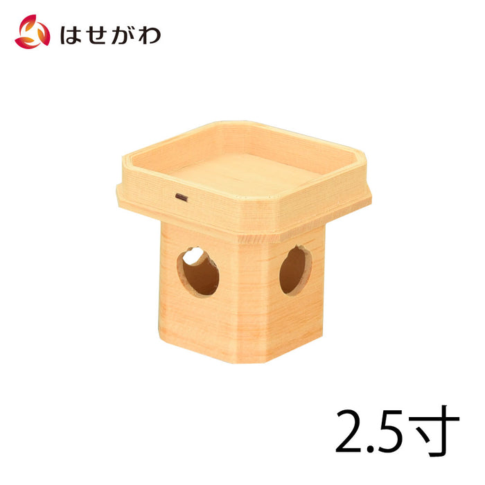 神棚 神具 三宝 木曽ひのき 2.5寸 特徴 1