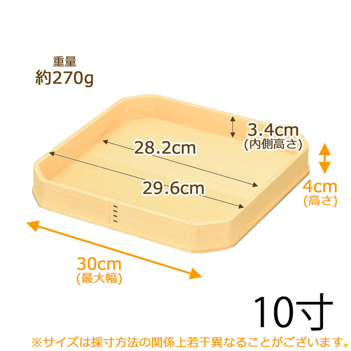 神棚 神具 折敷 木曽ひのき 10.0寸 特徴 2
