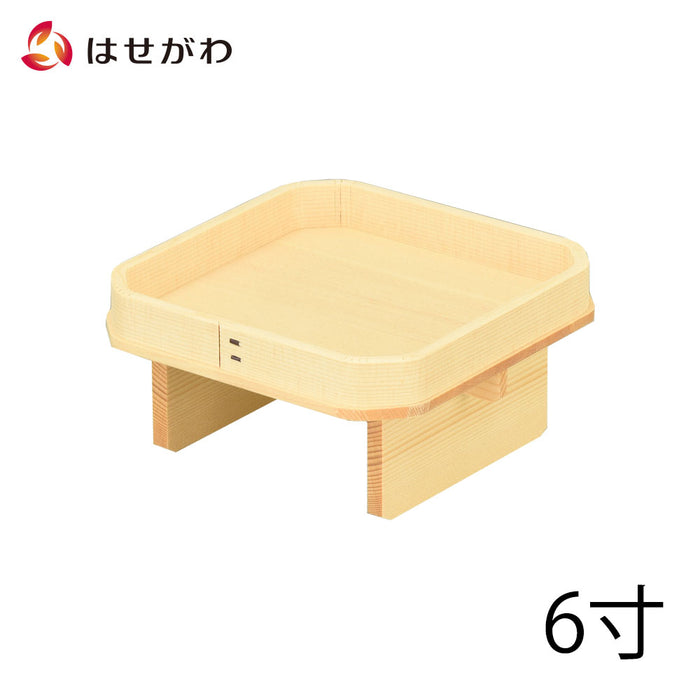 神棚 神具 三宝 外材柾目 足打 6.0寸 特徴 1