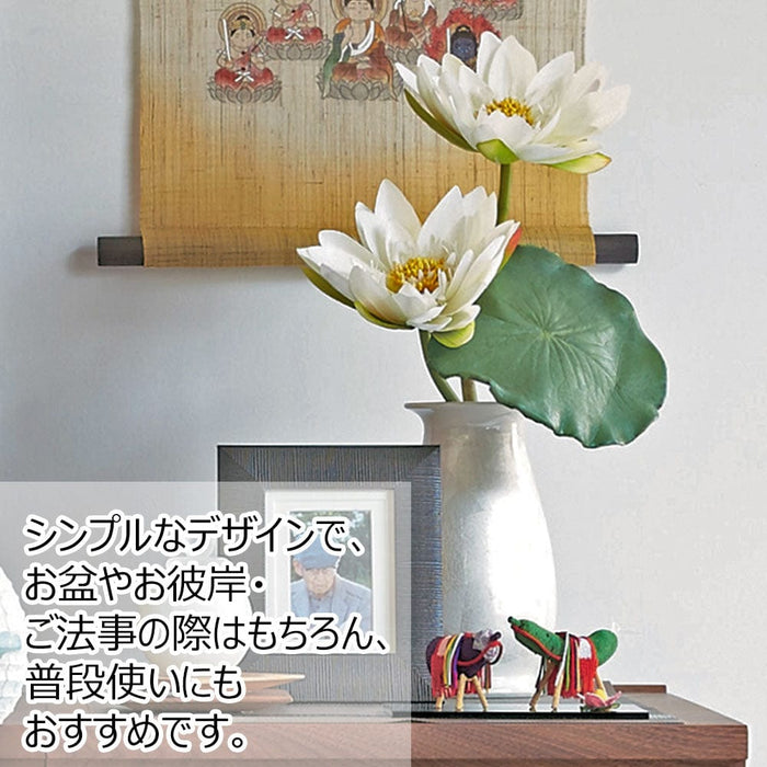 盆用品 花瓶 銀彩ホワイト 6号 特徴 3