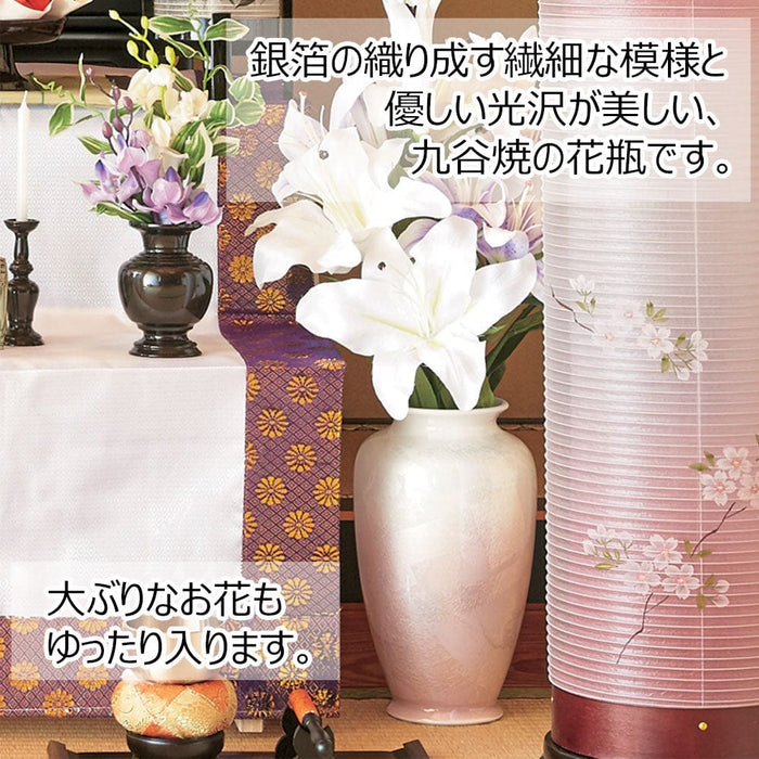 盆用品 花瓶 銀彩ピンク 8号 特徴 2
