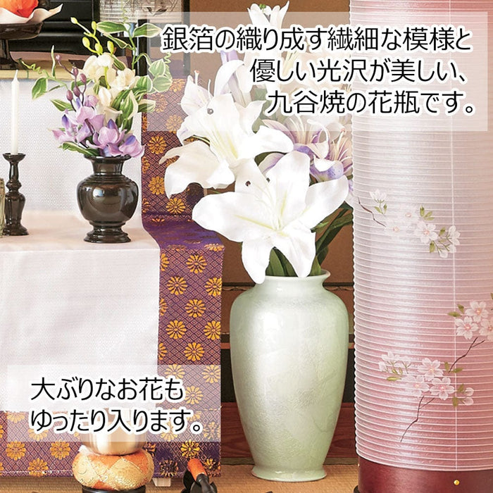 盆用品 花瓶 銀彩ホワイト 8号 特徴 2