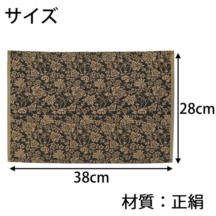 仏具 新名物裂 敷物 大 黒地金 紹巴唐華紋 特徴 2