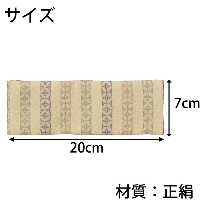 仏具 新名物裂 敷物裏付 小 クリーム段 七宝紋 特徴 3