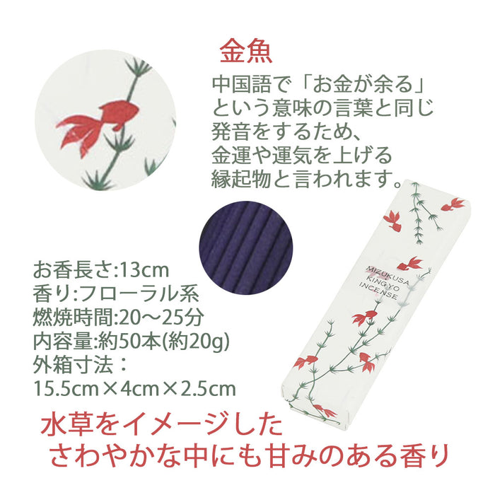 線香 お香 焼香 香合 ENGIMONO 水草金魚 特徴 3