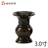 仏具 花立 京丸 無地 3.0寸 特徴 1