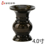 仏具 花立 京丸 無地 4.0寸 特徴 1