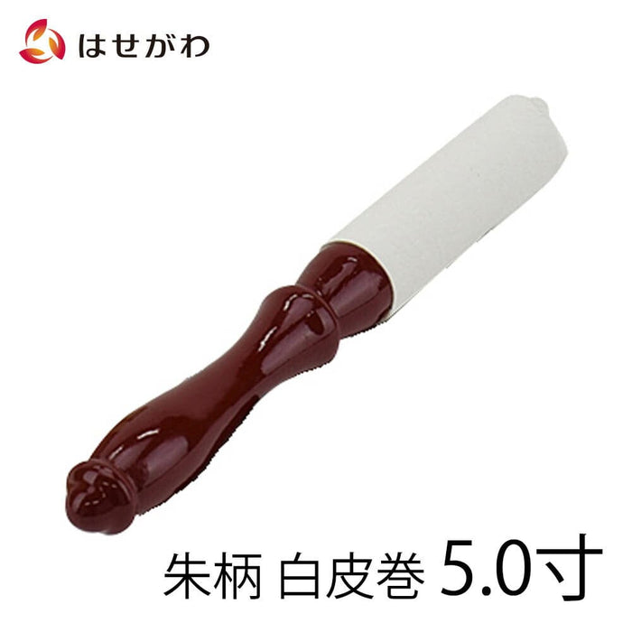 仏具 リン棒 朱柄 白皮巻 5.0寸 特徴 1