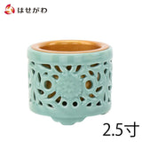 仏具 土香炉 透し落し付 2.5寸 特徴 1